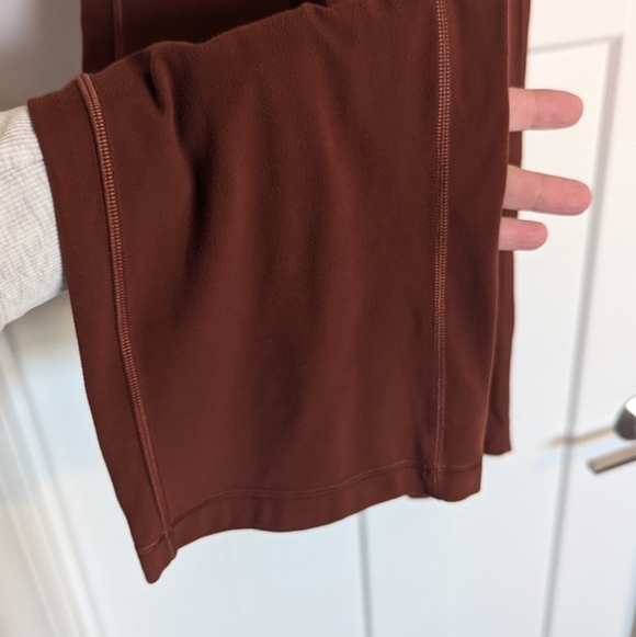 Lululemon Align HR Wide Leg 23" Crop Pants - Dark Terracotta Rust Orange sz 0 - Picture 3 of 7